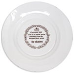Margaret Thatcher Personally Owned Christmas Plate, Made of Porcelain China, Dated 1981